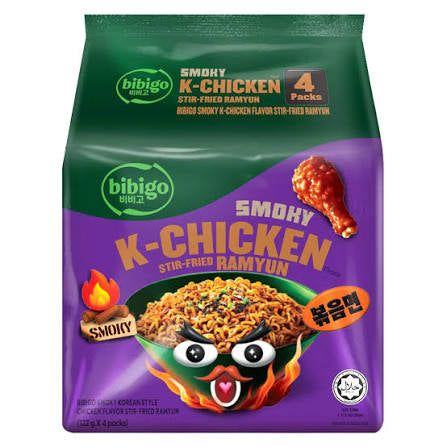 Bibigo korean stir fried ramyun smoky k chicken pack