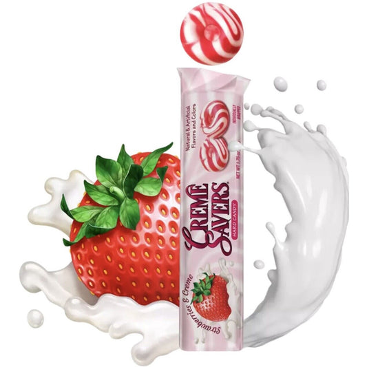 Creme savers strawberries and creme candy