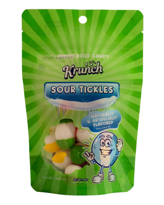 Krunch sour tickles freeze dried candy