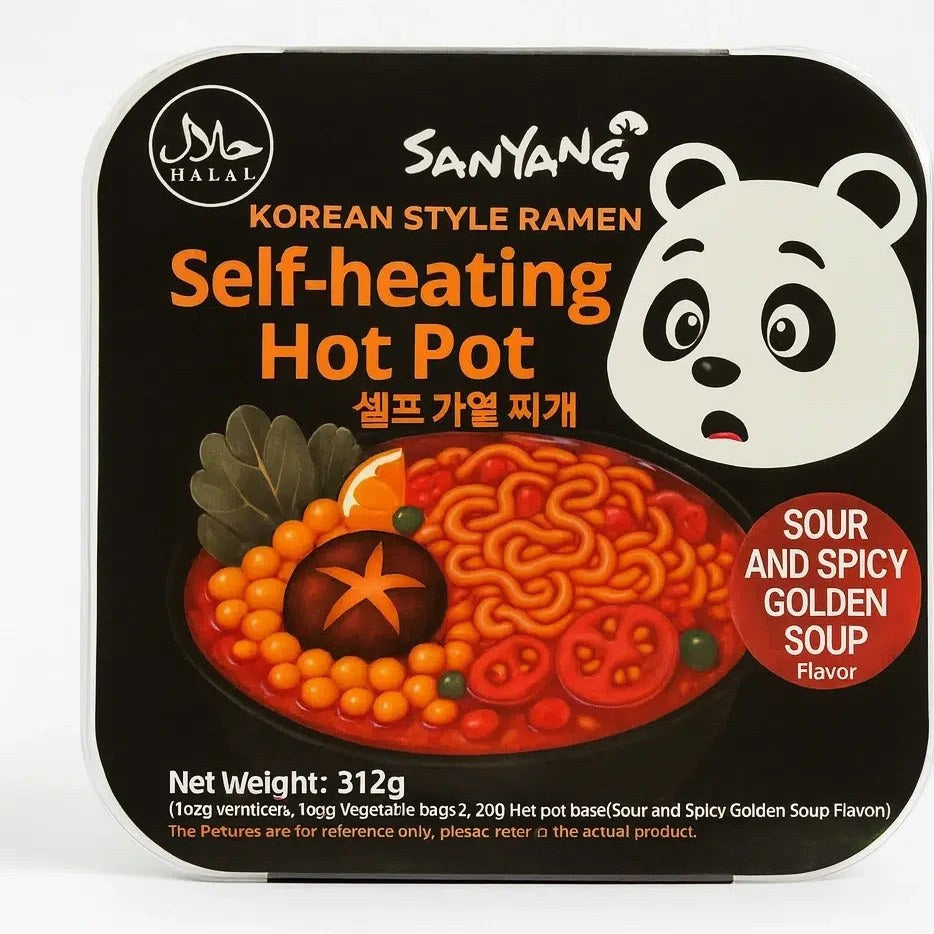 Sanyang korean style self heating Hot pot sour and spicy golden soup