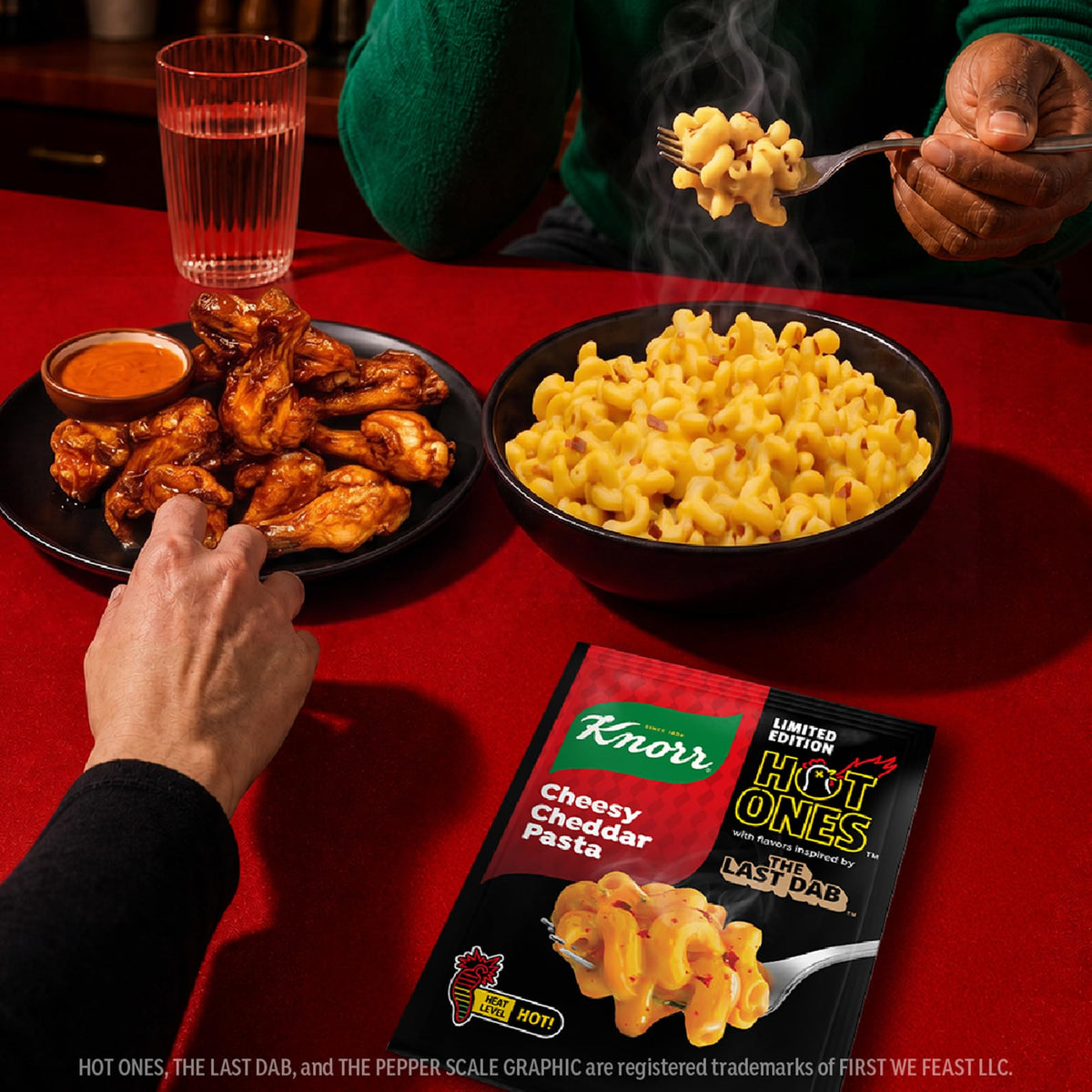 Knorr Sides, Hot Ones the last dab cheesy cheddar psta limited edition