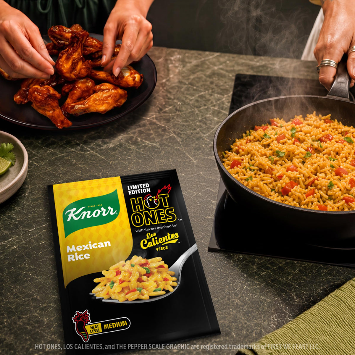 Knorr Sides, Hot Ones los calientes Mexican rice limited edition