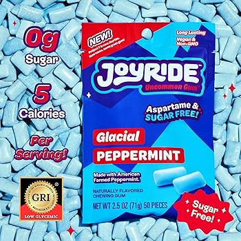 Joyride Uncommon Gum Aspartame & Sugar Free Glacial Peppermint Chewing Gums