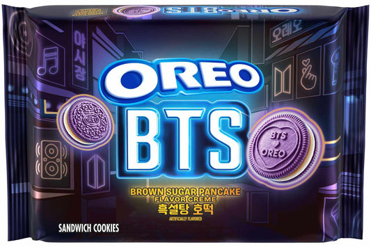 Oreo bts sandwich cookies brown sugar pancake flavor limited edition