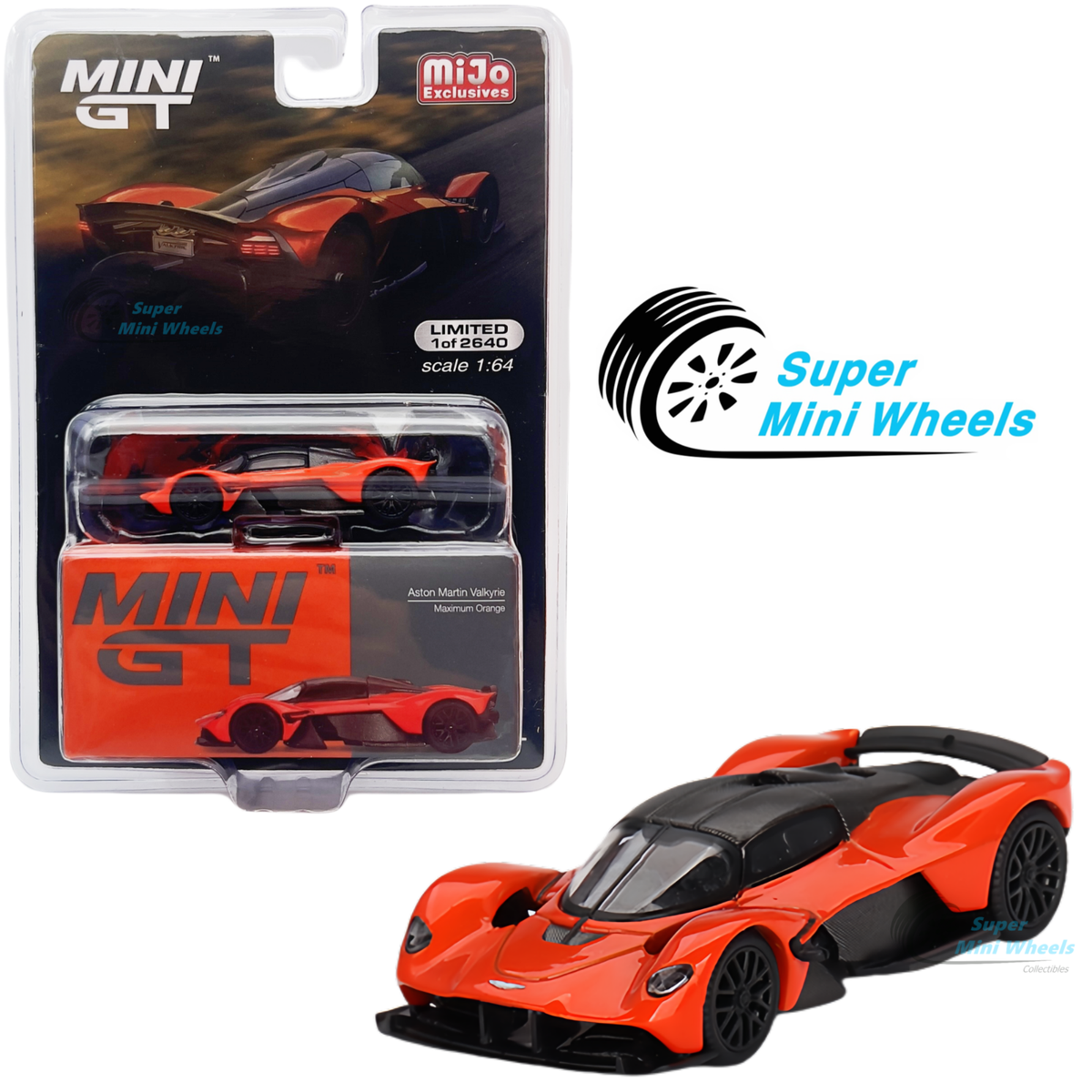 Mini GT Mijo Exclusive Aston Martin Valkyrie Maximum Orange #678