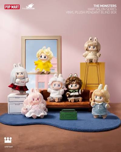 Pop mart the monsters hair salon blind box