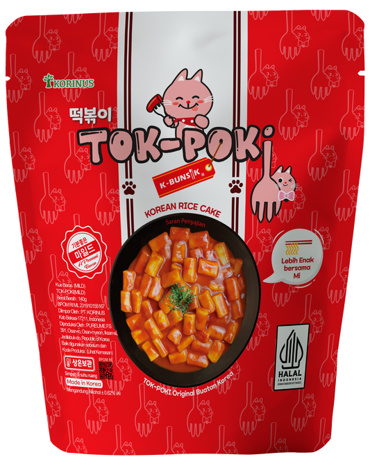 Okra korean rice cake tok-poki mild spicy
