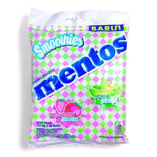 Mentos single flow wrap strawberry melon smoothies