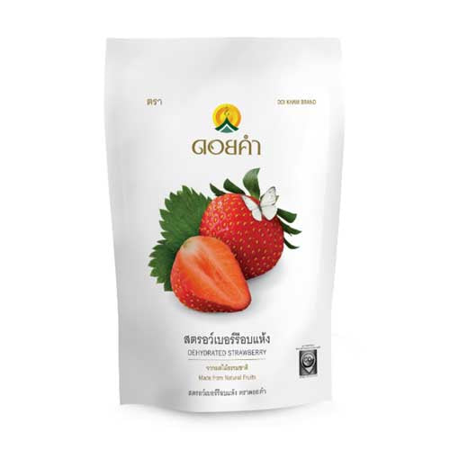 Doi kham brand dehydrated strawberry