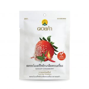 Doi kham brand dehydrated savory strawberry