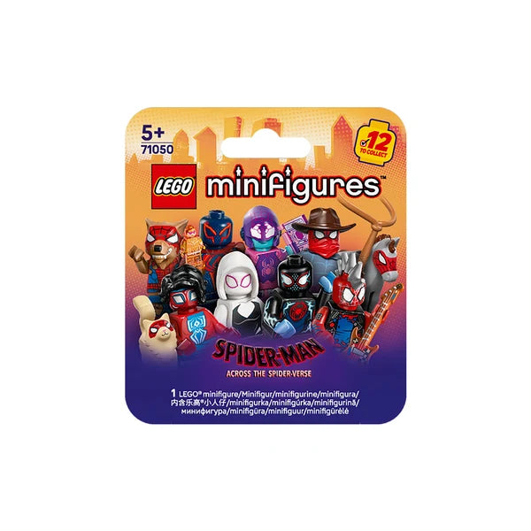 Lego mini figures spiderman across the soider verse