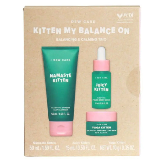 I dew care kitten my balance on balancing & calming trio khad