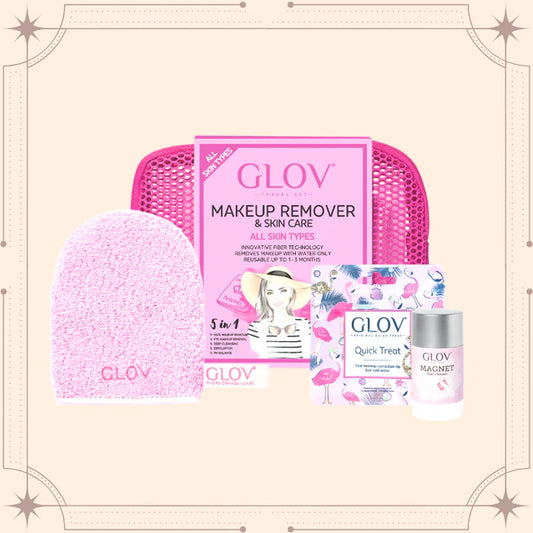 Glov travel set makeup remover & skin care khad