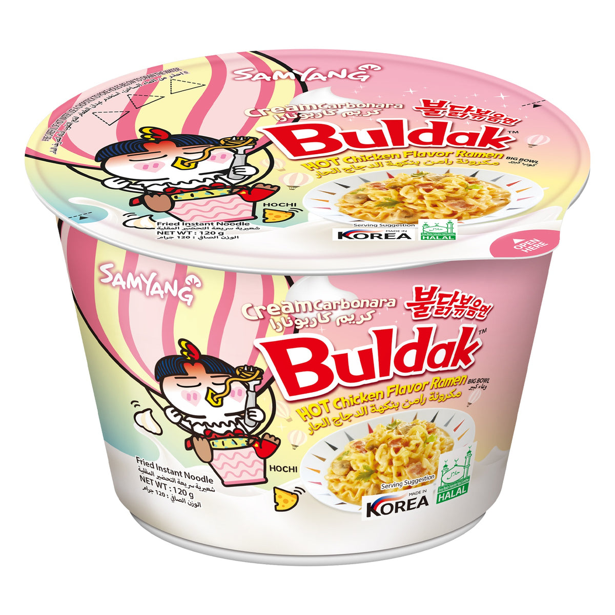 Samyang buldak Hot Chicken Raman cream carbonera 105g  نودلز