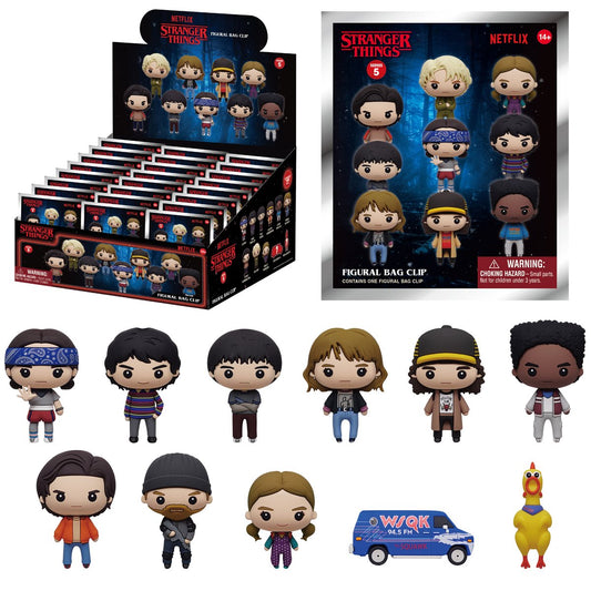 Monogram stranger things series 5 3D foam bag clip series