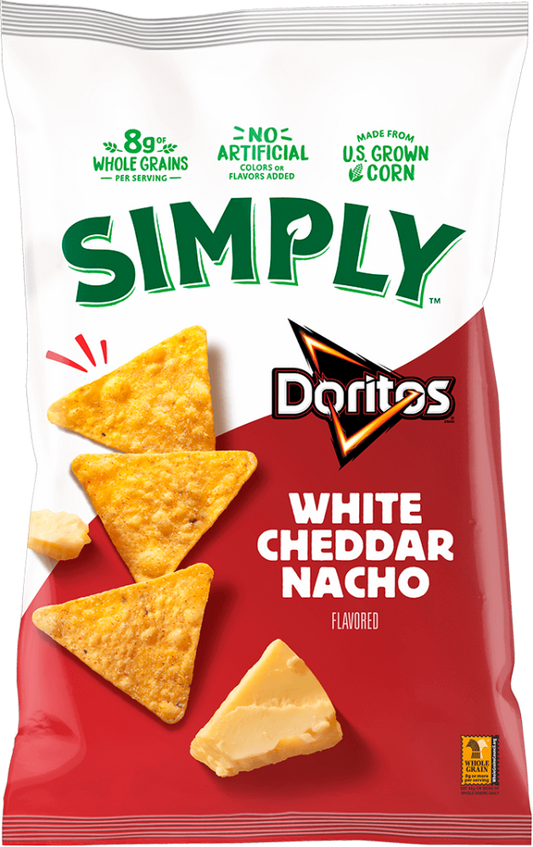 Simply doritos white cheddar nacho