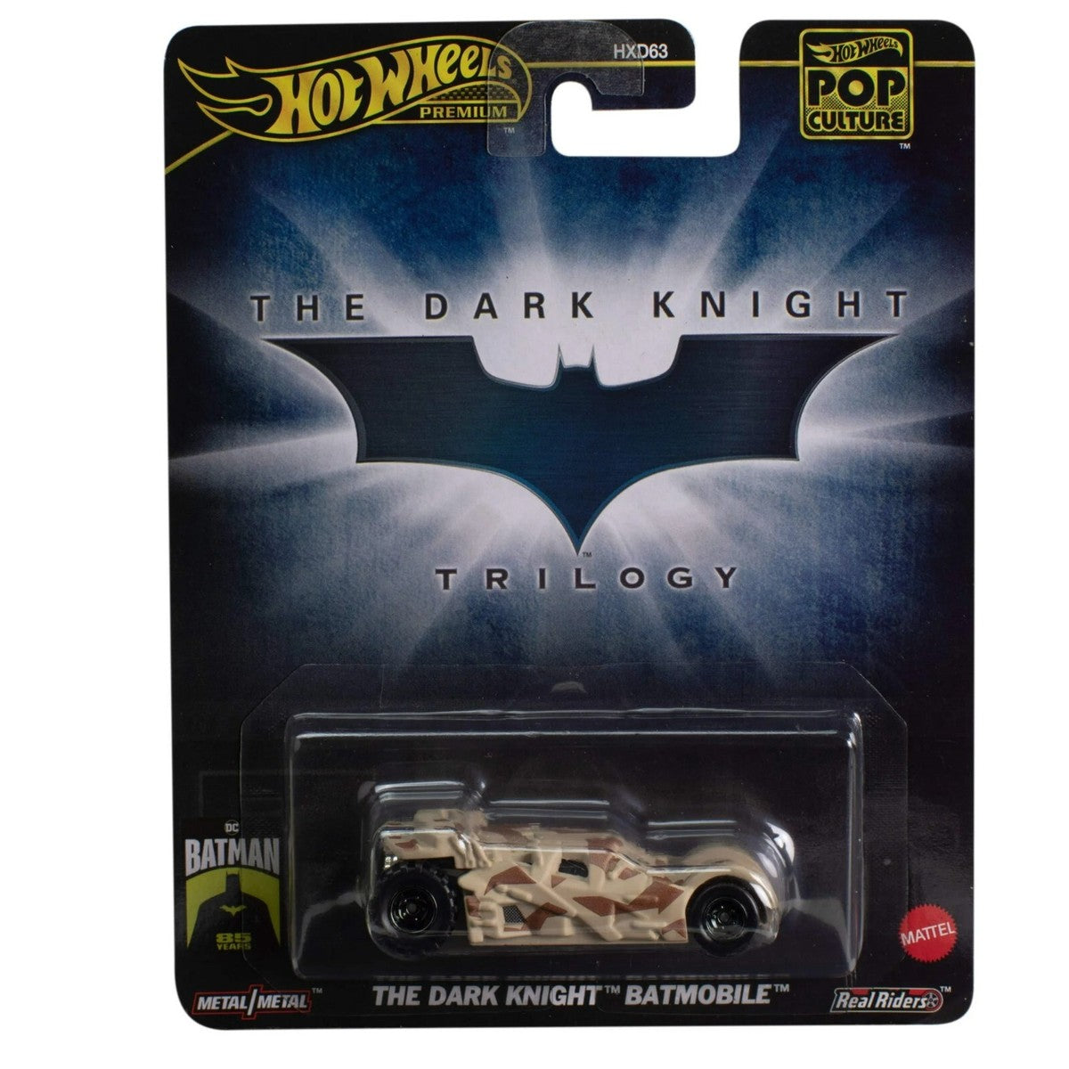 Hot Wheels Premium - 2024 Pop Culture - The Dark Knight Batmobile - Batman