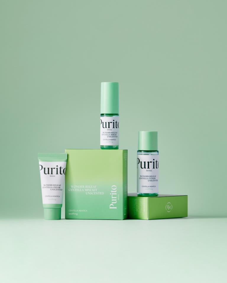 Purito wonder releaf centella mini kit unscented khad