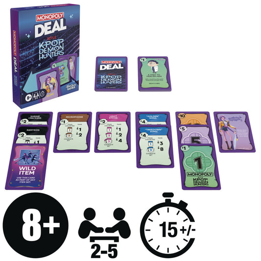 Monopoly Deal: K-Pop Demon Hunters Game