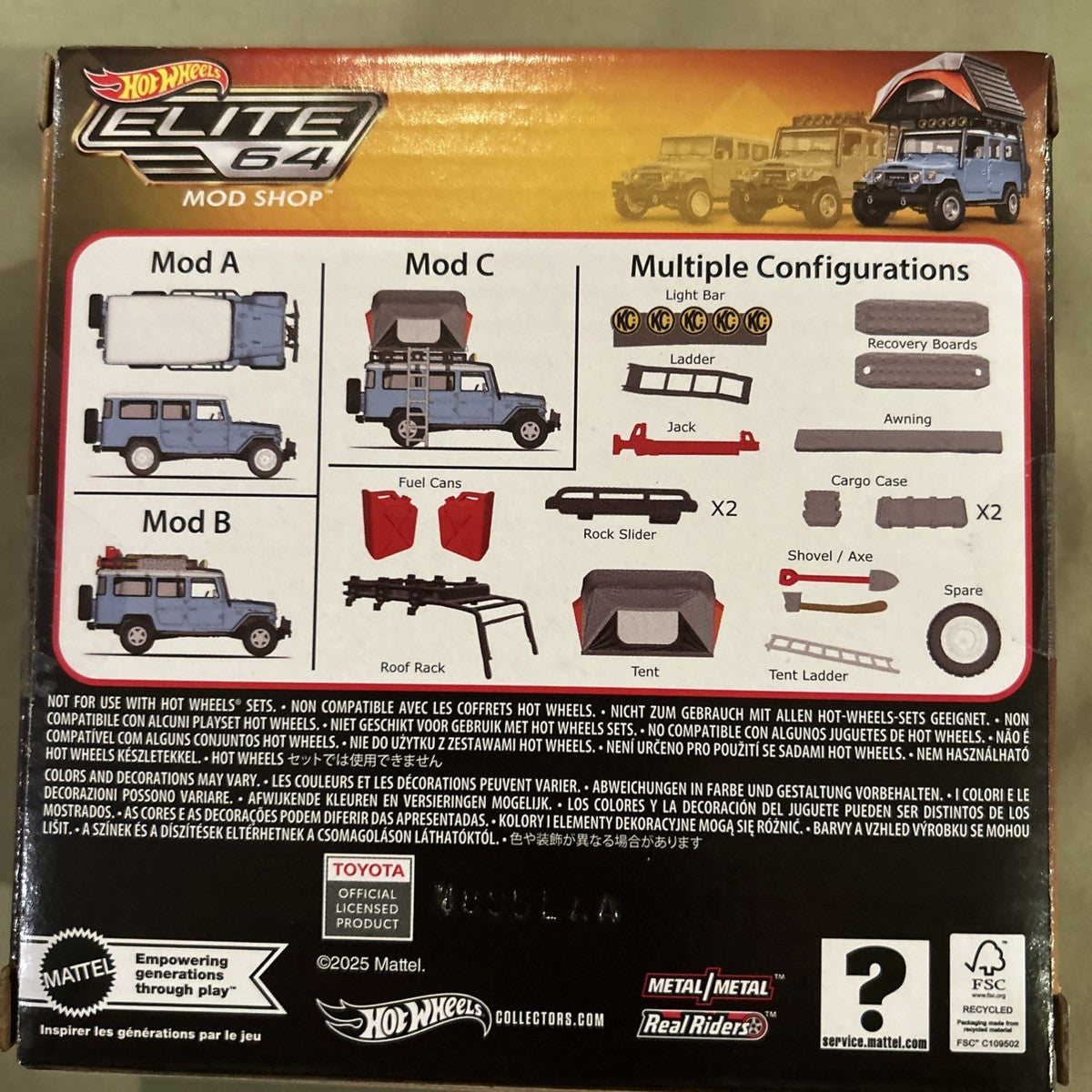 Hot Wheels Elite 64 Mod Shop 1982 Custom Toyota Land Cruiser FJ45 Troopy