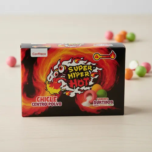 Confiteca super hyper hot assorted XL gum علكة كونفيتيكا سوبر هايبر هوت متنوعة الحجم XL
