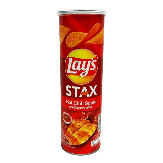 Lays stax chilli squid flavored chips
