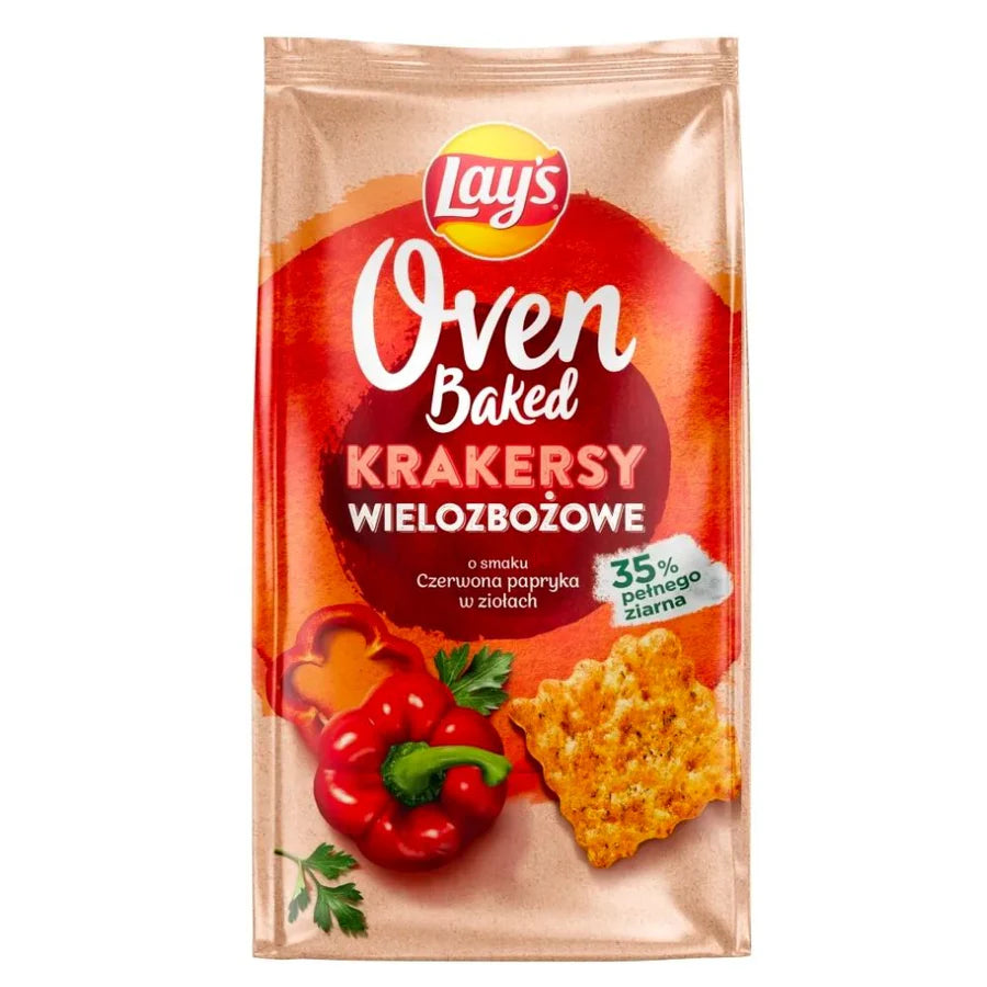 Lays oven baked crackers paprika and herbs