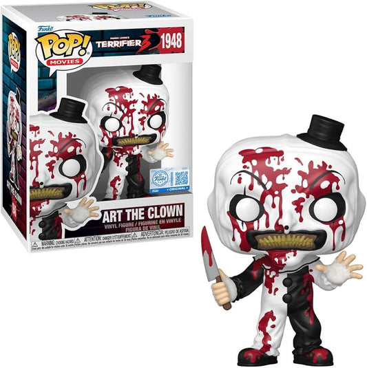 Funko Pop Terrifier 3 Art the Clown Exclusive 1948 Vinyl Figure