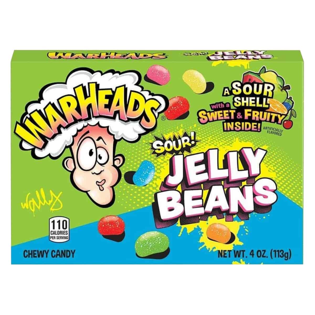 علبة حلوى جيلي بينز من Warheads.