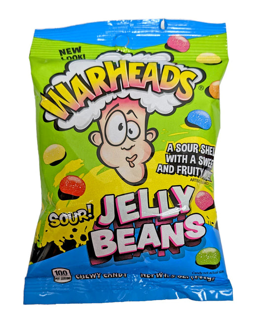 علبة حلوى جيلي بينز من Warheads.