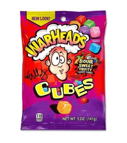 Warheads sour cubes jelly