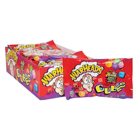 علبة جيلي مكعبات حامضة من شركة Warheads .