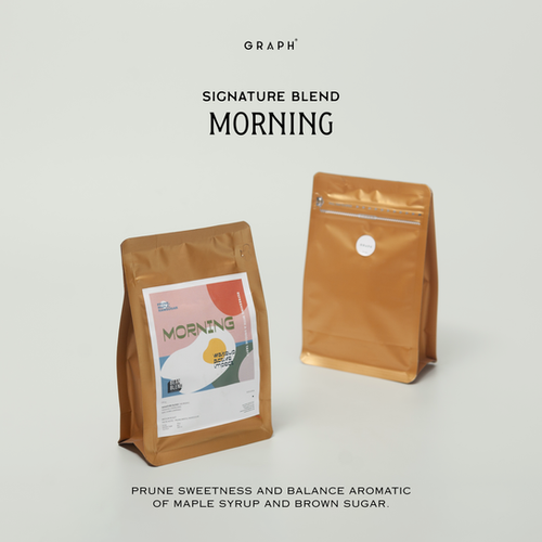 Graph signature blend Morning coffee