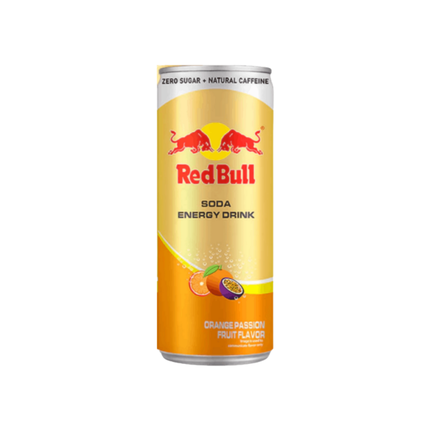 Red bull soda energy orange passion flavor