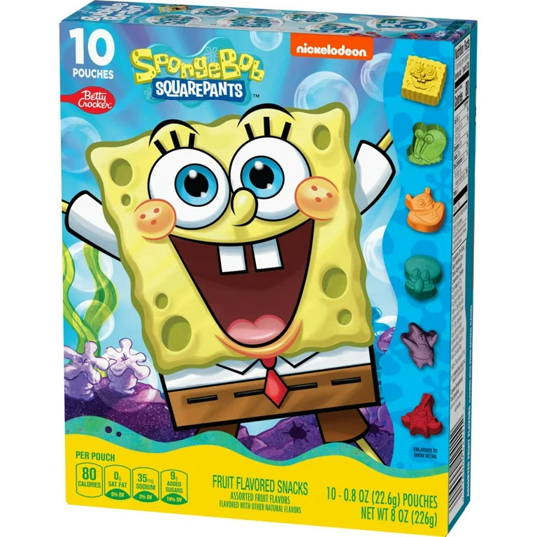 Spongebob fruit snacks