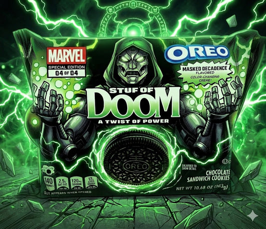 Oreo stuf of doom a twist of power chocolate sandwich cookies special edition