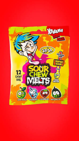 Jojo sour chew melts  96g