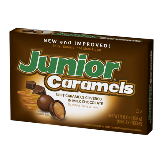 Junior caramels milk chocolate box