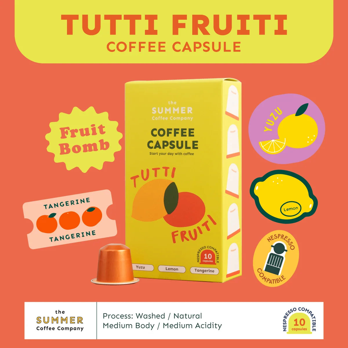 The summer coffee company tutti fruiti