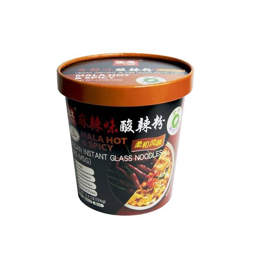 Zheng wen vegan instant glass noodles mala hot and spicy