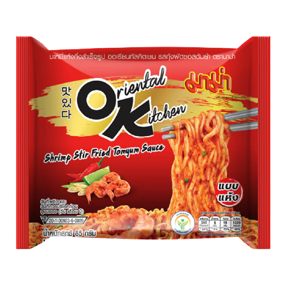Mama oriental kitchen korean shrimp stir fried tom yum sauce noodles