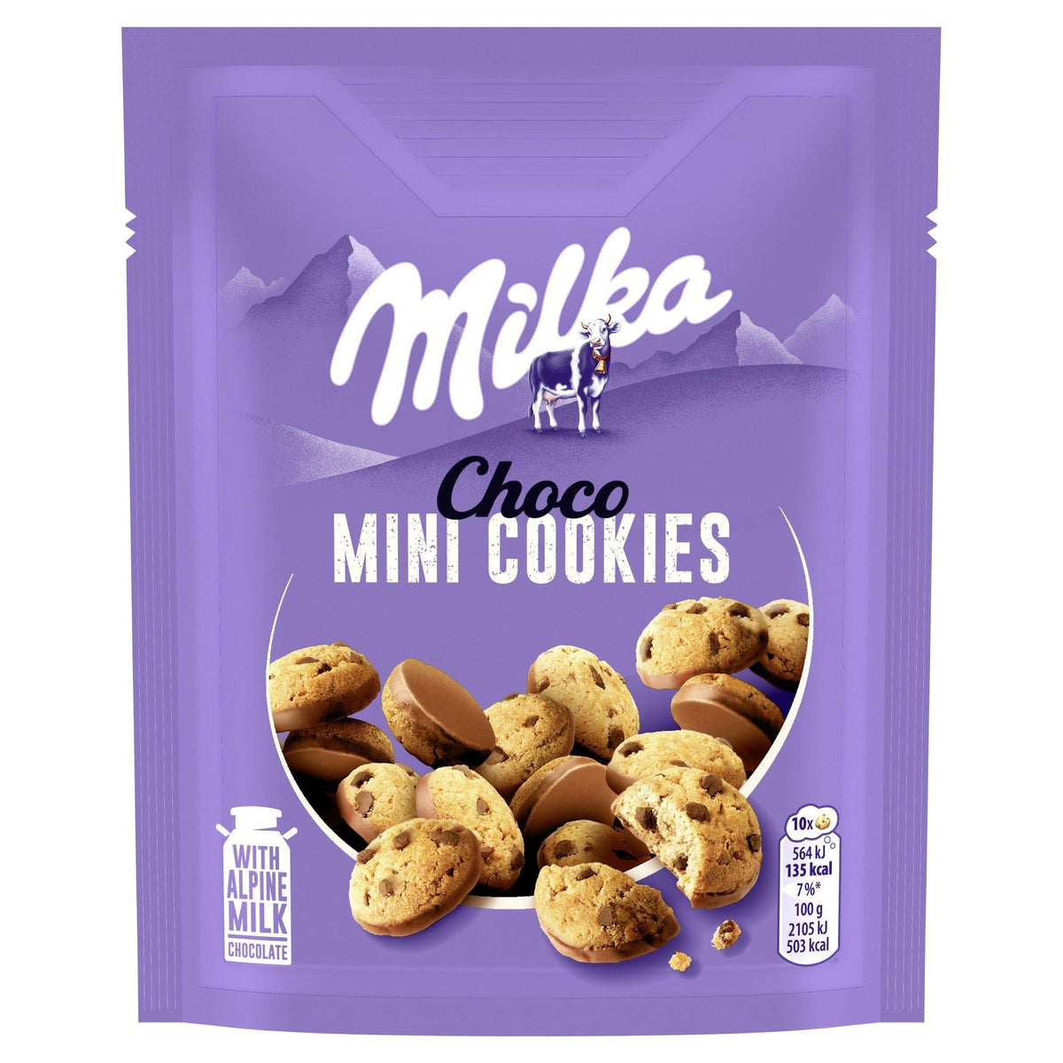 Milka mini cookies