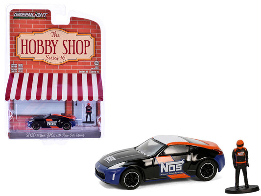 Greenlight The Hobby Shop Series 2020 Nissan 370z NOS with Race Car Driver