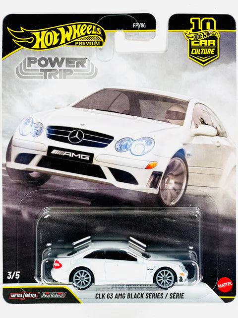 Hot Wheels 2026 Car Culture Power Trip 2008 Mercedes-Benz CLK 63 AMG Black Series