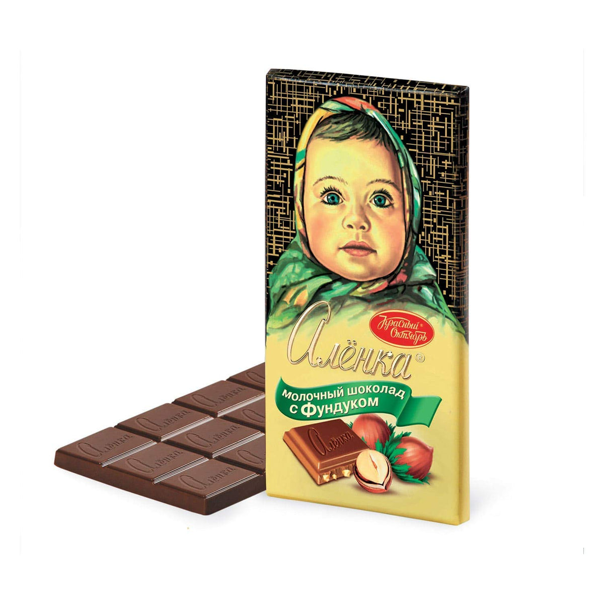 Alecka (alonka) milk chocolate with hazelnut russia 🇷🇺
