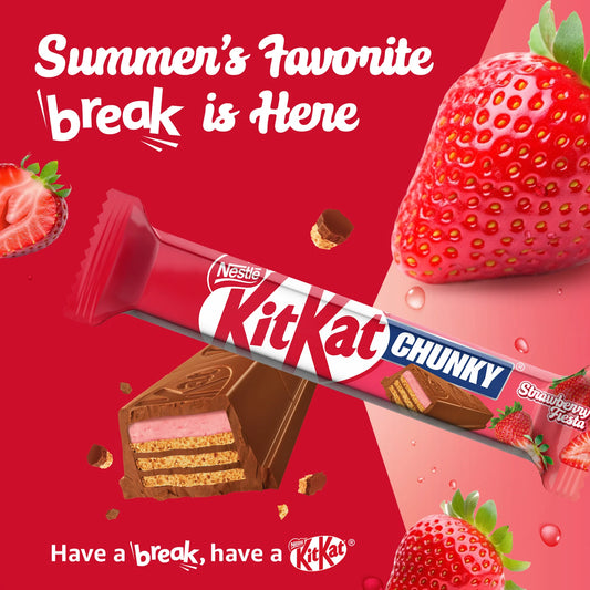 Nestle kitkat chunky strawberry