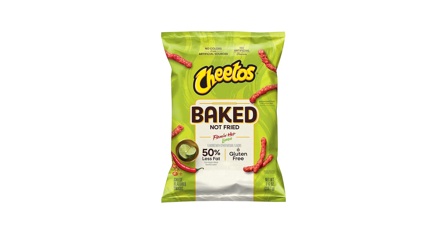 Cheetos baked flamin hot limon 24.8g