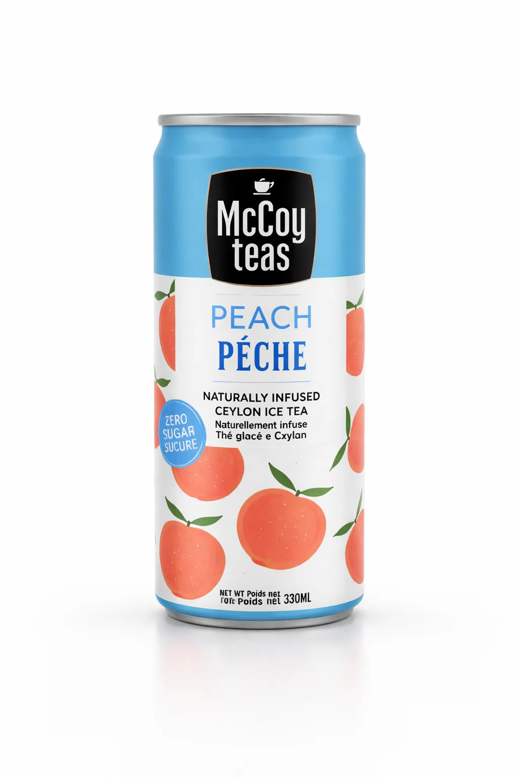 Mccoy ceylon ice tea peach blue flavor zero sugar sri lanka 🇱🇰