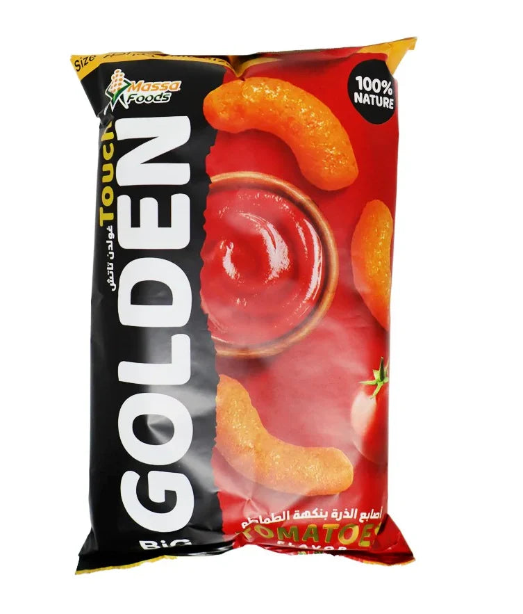 Golden touch ketchup flavor puffs syria 🇸🇾