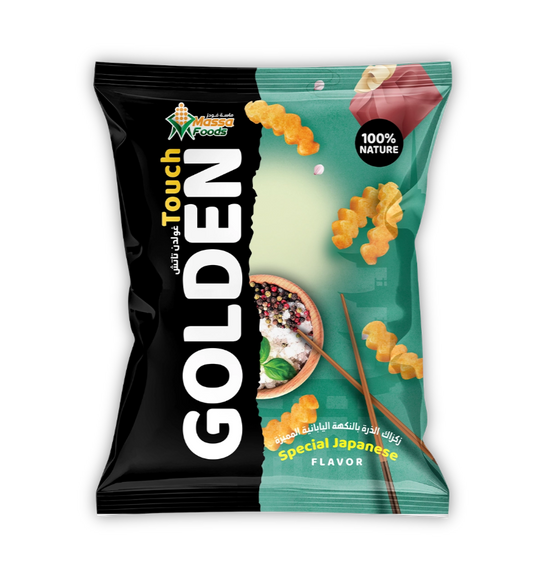 Golden touch special Japanese flavor puffs syria 🇸🇾